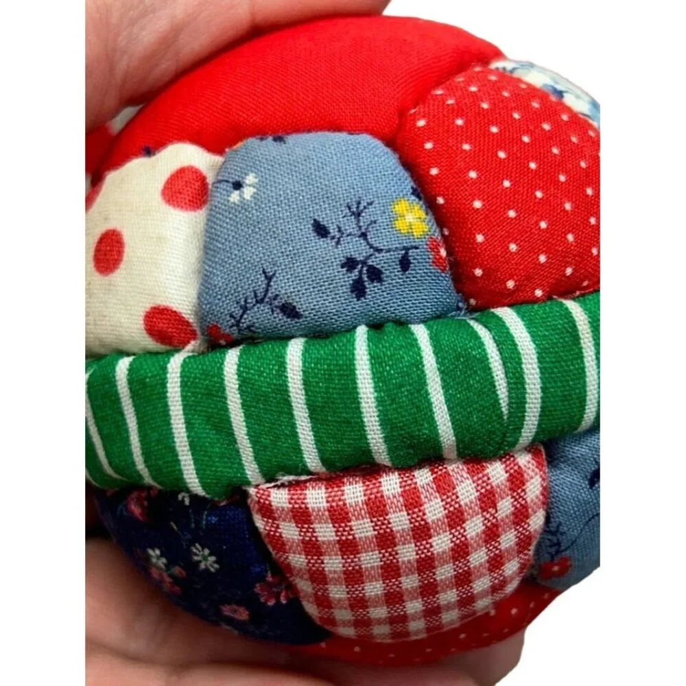 Handmade Patchwork Quilt Vintage Hanging Ornament‎ Christmas Ball